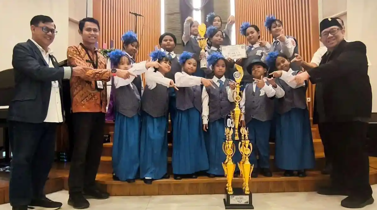 Antusias Siswa Surabaya Semarakkan Lomba Paduan Suara Gerejawi Antar SD dan SMP